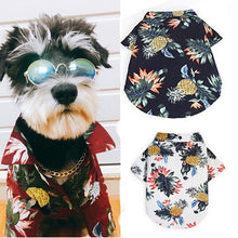Load image into Gallery viewer, HOT SALE Dog Shirts Clothes Summer Beach Clothes Vest Pet Clothing Floral T-Shirt Hawaiian For Small Large Dog Chihuahua
