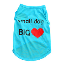 Load image into Gallery viewer, Pet Cat Dog Mesh Dresses Apparel Dog Heart Vest Pet Clothes Puppy Tops Coat Clothes Summer T-shirt XS-L
