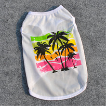 Load image into Gallery viewer, Summer beach Style puppy dog t shirt 2018 new arrival cheap breathable cotton Pet dog Clothes for small dog vest
