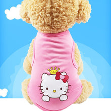 Load image into Gallery viewer, T-shirt Soft Puppy Dogs Clothes Cute Pet Dog Clothes Cartoon Clothing Summer Shirt Casual Vests for Small Pet Supplies
