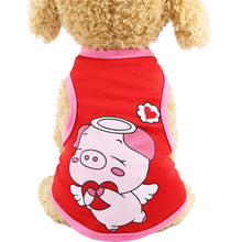 Load image into Gallery viewer, T-shirt Soft Puppy Dogs Clothes Cute Pet Dog Clothes Cartoon Clothing Summer Shirt Casual Vests for Small Pet Supplies
