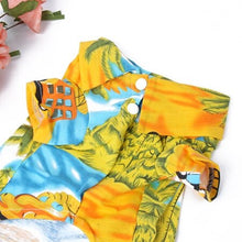 Load image into Gallery viewer, 2018 New Puppy Dog Casual Canine Floral Shirt Hawaiian Camp Shirt  Honden T Shirt Pet Dog Summer Clothes Beach Tops
